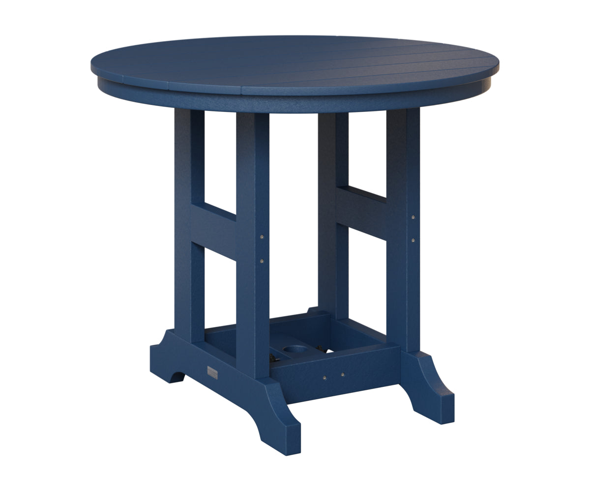 Berlin Gardens Garden Classic 38" Round Table in Navy Blue
