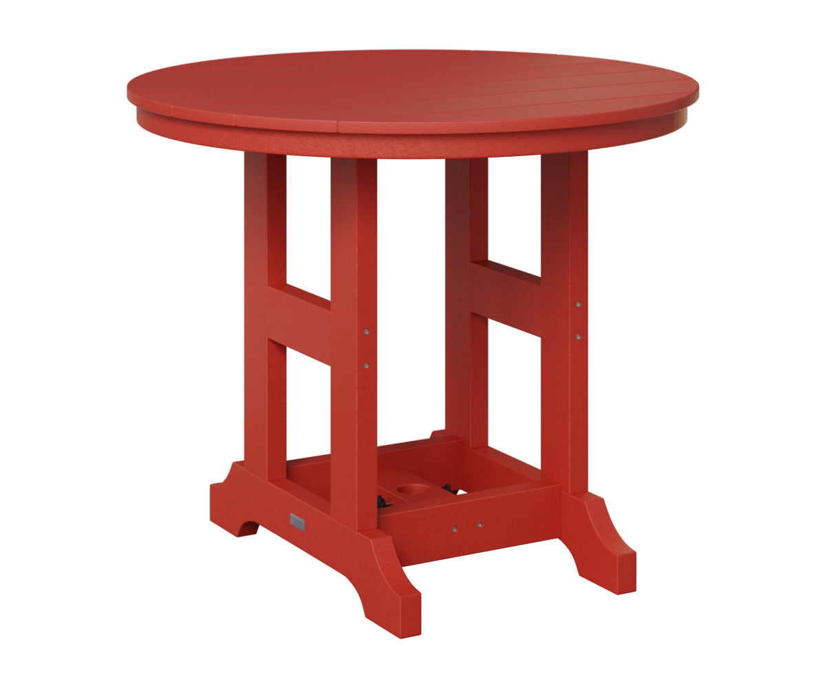 Berlin Gardens Garden Classic 38" Round Table in Scarlet Red
