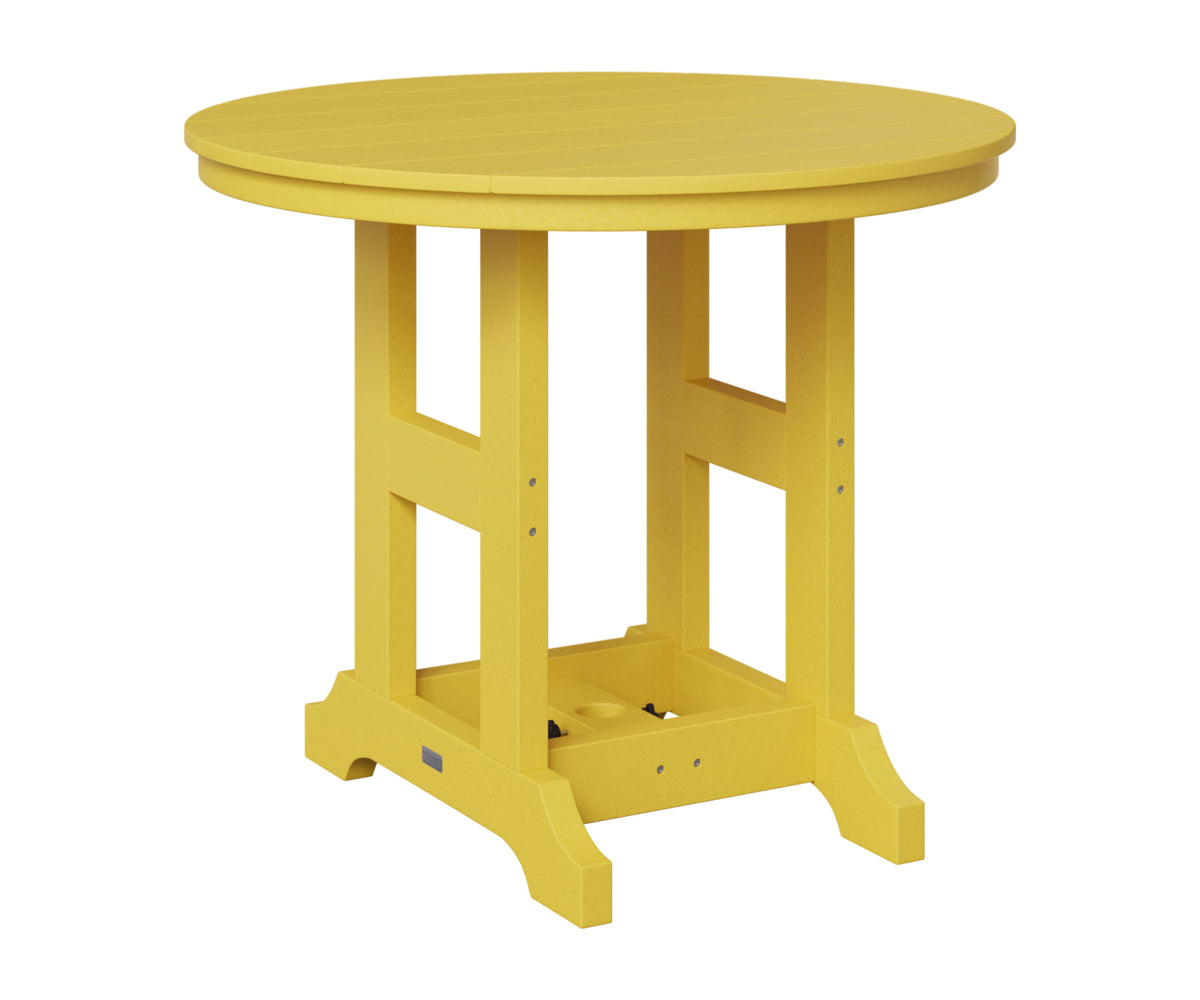 Berlin Gardens Garden Classic 38" Round Table in Sunburst Yellow