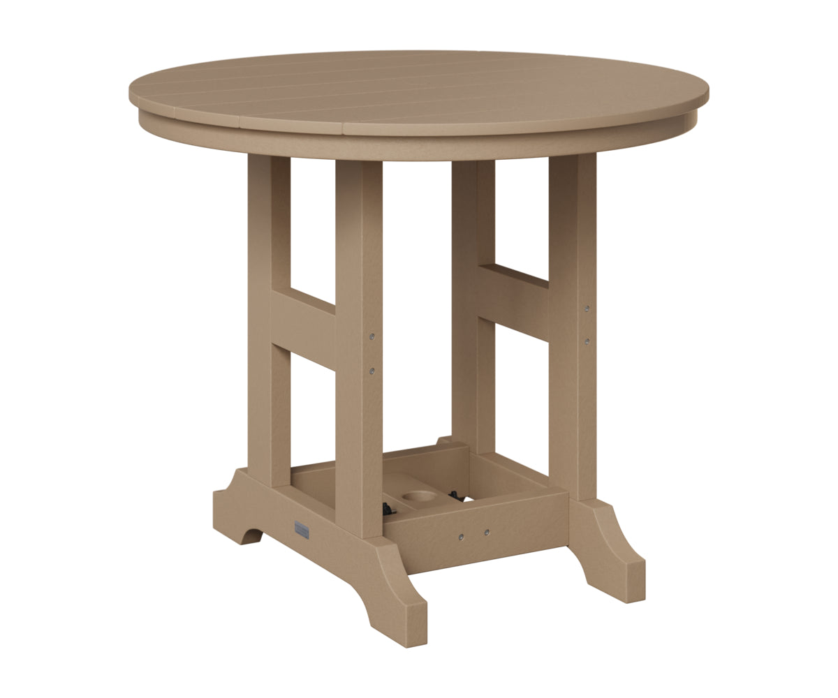 Berlin Gardens Garden Classic 38" Round Table in Weatherwood