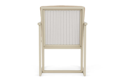 Lloyd Flanders Summit Dining Set in Linen with Hayden Sand fabric, view 7