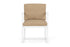Lloyd Flanders Summit Dining Set in Matte White with Hayden Sand fabric