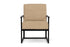 Lloyd Flanders Summit Lounge Chair in Ebony with Hayden Sand fabric