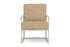 Lloyd Flanders Summit Lounge Chair in Linen with Hayden Sand fabric
