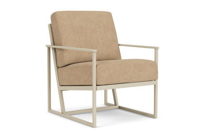 Lloyd Flanders Summit Lounge Chair in Linen with Hayden Sand fabric, view 2