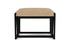 Lloyd Flanders Summit Ottoman in Ebony with Hayden Sand fabric