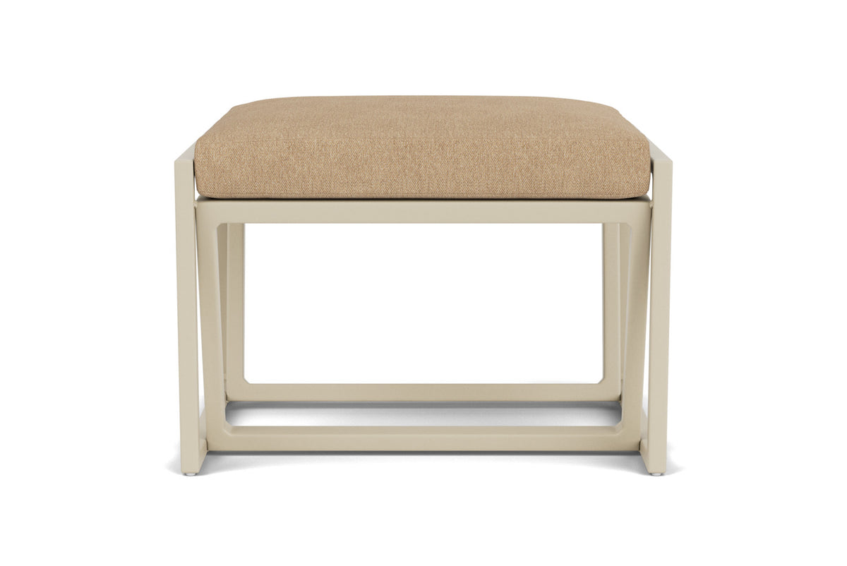 Lloyd Flanders Summit Ottoman in Linen with Hayden Sand fabric, view 7