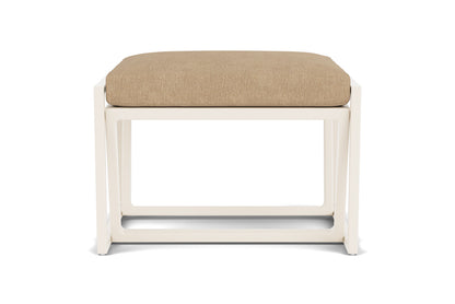 Lloyd Flanders Summit Ottoman in Ivory with Hayden Sand fabric