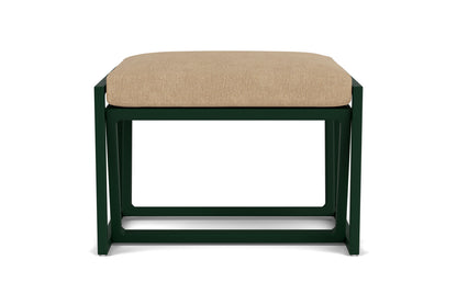 Lloyd Flanders Summit Ottoman in Woodland with Hayden Sand fabric