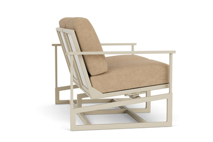 Lloyd Flanders Summit Spring Rocker Loveseat in Linen with Hayden Sand fabric, view 5