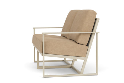 Lloyd Flanders Summit Conversation Set in Linen with Hayden Sand fabric, view 9