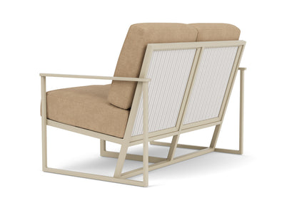 Lloyd Flanders Summit Loveseat in Linen with Hayden Sand fabric, view 8