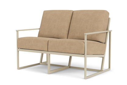 Lloyd Flanders Summit Loveseat in Linen with Hayden Sand fabric, view 10