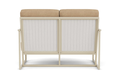 Lloyd Flanders Summit Loveseat in Linen with Hayden Sand fabric, view 7
