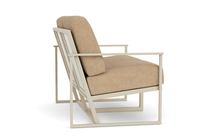 Lloyd Flanders Summit Loveseat in Linen with Hayden Sand fabric, view 5