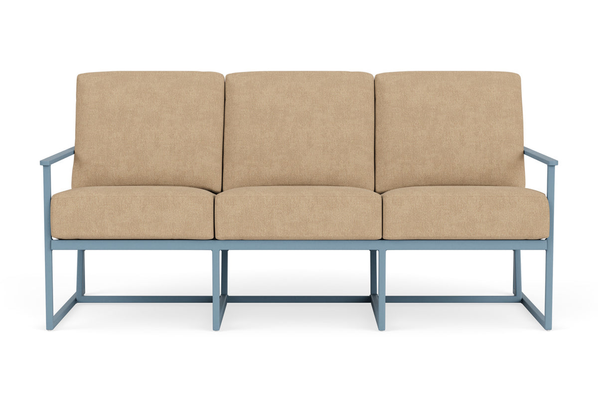 Lloyd Flanders Summit Living Room Set in Stillwater with Hayden Sand fabric