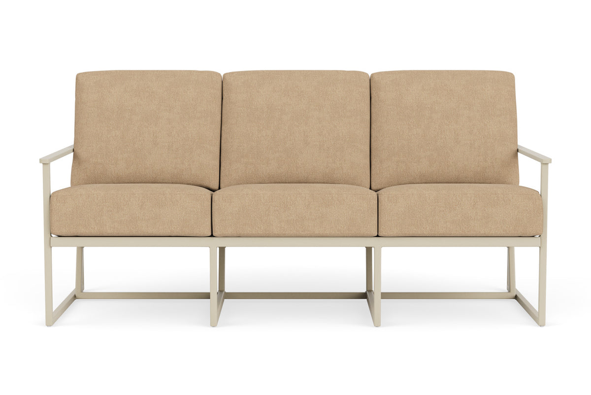 Lloyd Flanders Summit Sofa in Linen with Hayden Sand fabric