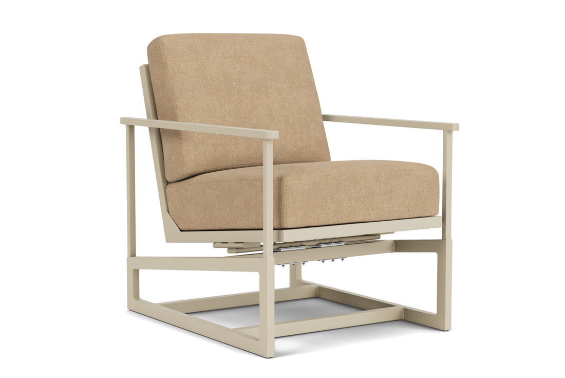 Lloyd Flanders Summit Spring Rocker in Linen with Hayden Sand fabric, view 2