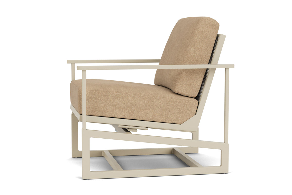 Lloyd Flanders Summit Spring Rocker in Linen with Hayden Sand fabric, view 9