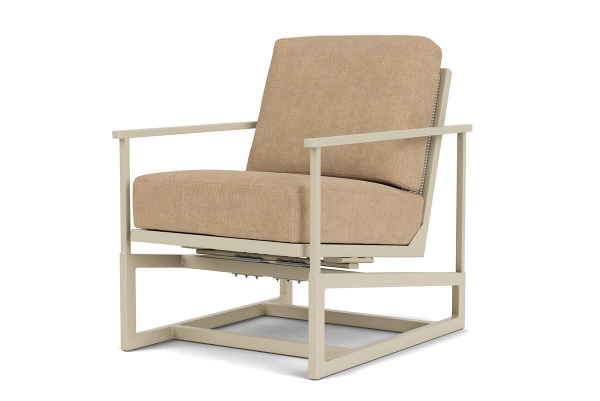 Lloyd Flanders Summit Spring Rocker in Linen with Hayden Sand fabric, view 10