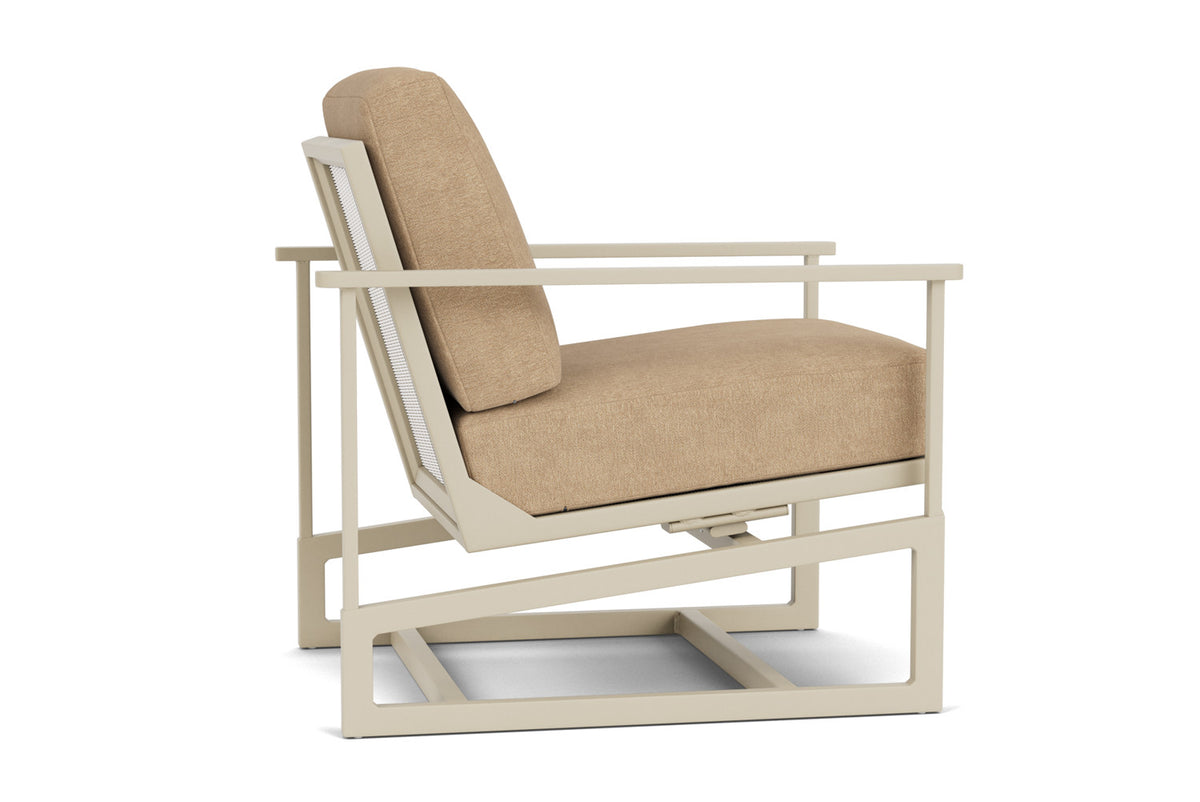 Lloyd Flanders Summit Spring Rocker in Linen with Hayden Sand fabric, view 5