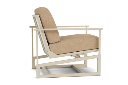Lloyd Flanders Summit Spring Rocker in Linen with Hayden Sand fabric, view 5