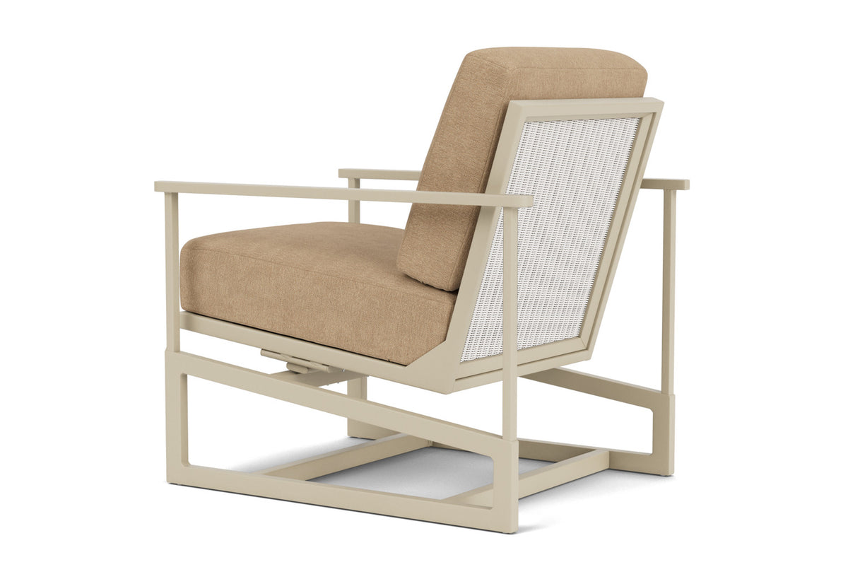 Lloyd Flanders Summit Spring Rocker in Linen with Hayden Sand fabric, view 8