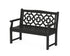 POLYWOOD Chinoiserie 48" Garden Bench in Black