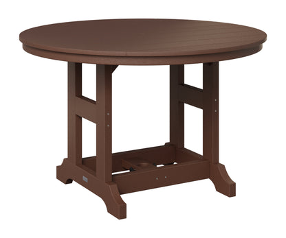 Berlin Gardens Garden Classic 48" Round Table in Chocolate Brown