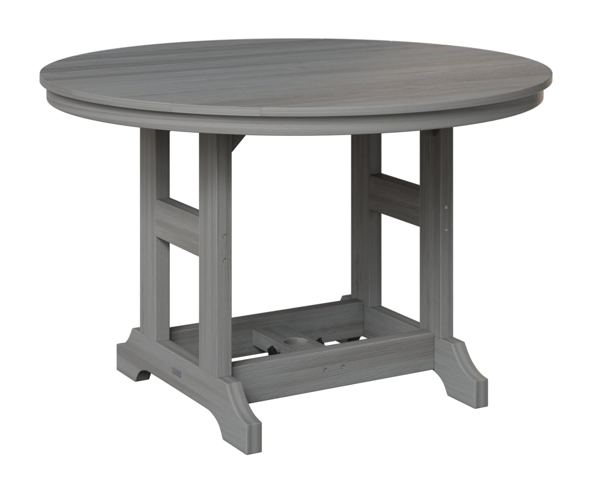 Berlin Gardens Garden Classic 48" Round Table in Driftwood Gray
