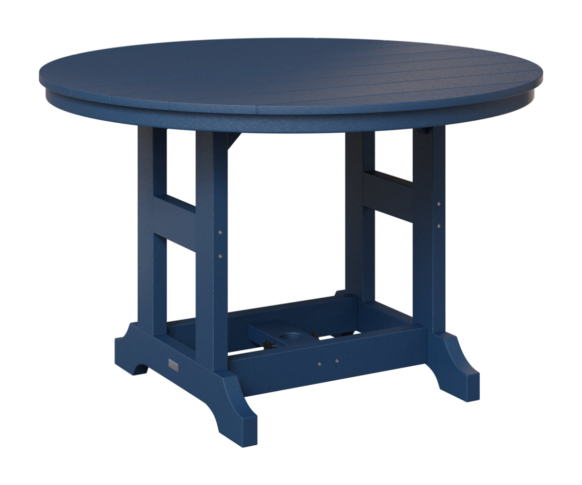 Berlin Gardens Garden Classic 48" Round Table in Navy Blue