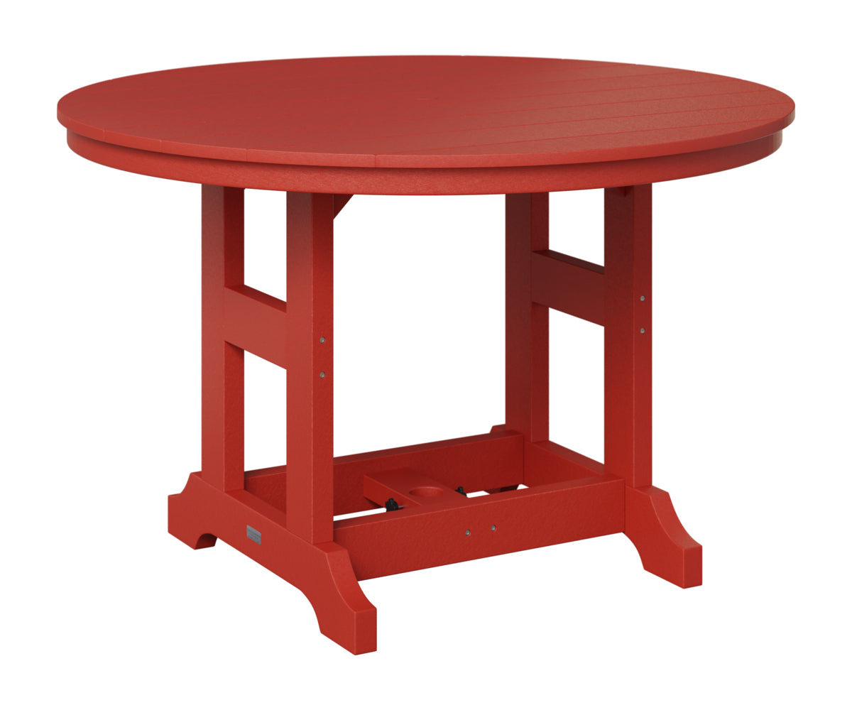 Berlin Gardens Garden Classic 48" Round Table in Scarlet Red
