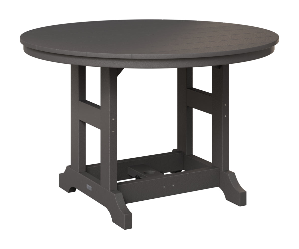 Berlin Gardens Garden Classic 48" Round Table in Smoke Gray