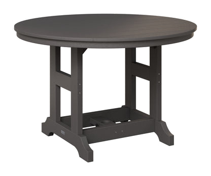 Berlin Gardens Garden Classic 48" Round Table in Smoke Gray