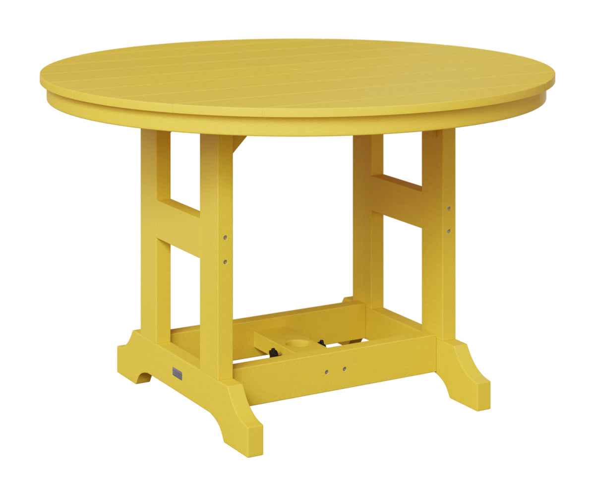 Berlin Gardens Garden Classic 48" Round Table in Sunburst Yellow