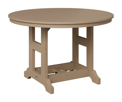 Berlin Gardens Garden Classic 48" Round Table in Weatherwood