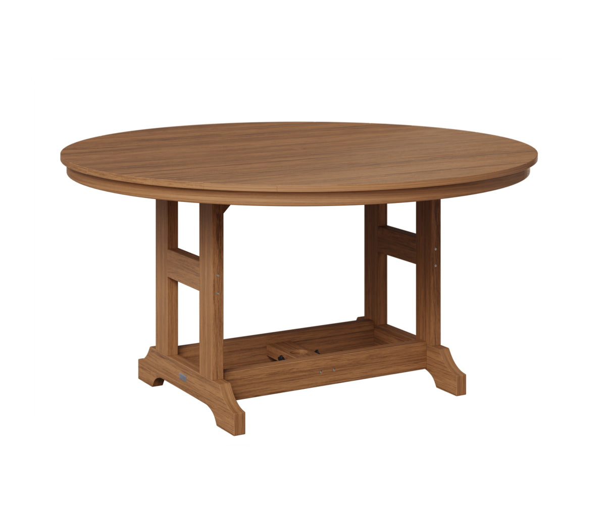 Berlin Gardens Garden Classic 60" Round Table in Antique Mahogany