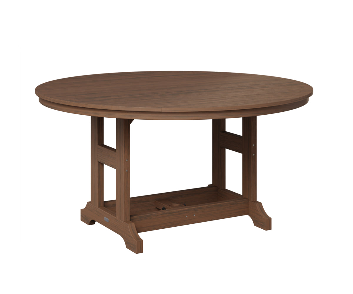 Berlin Gardens Garden Classic 60" Round Table in Brazilian Walnut