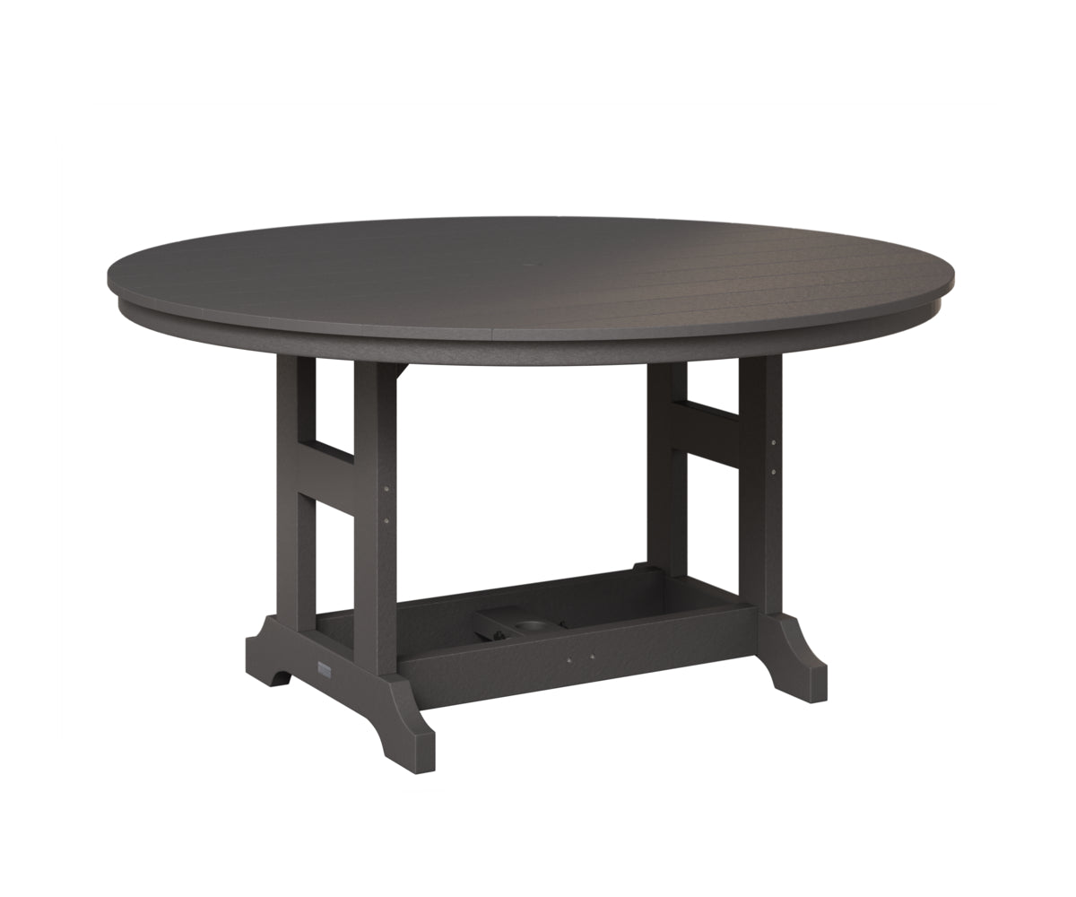 Berlin Gardens Garden Classic 60" Round Table in Smoke Gray