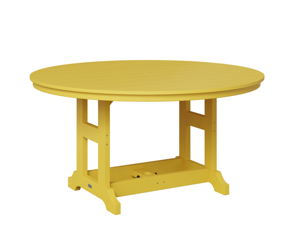 Berlin Gardens Garden Classic 60" Round Table in Sunburst Yellow