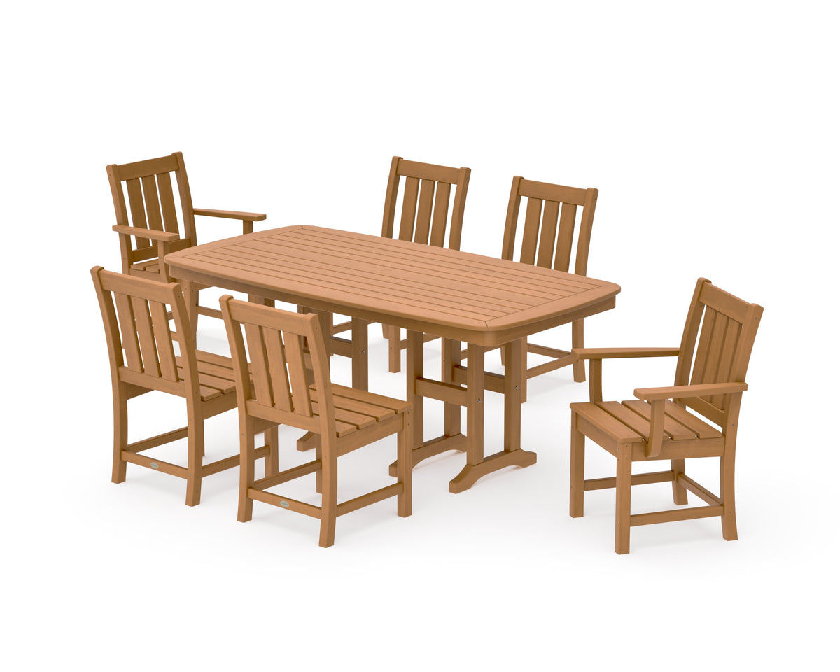 POLYWOOD Oxford 7-Piece Dining Set in Natural