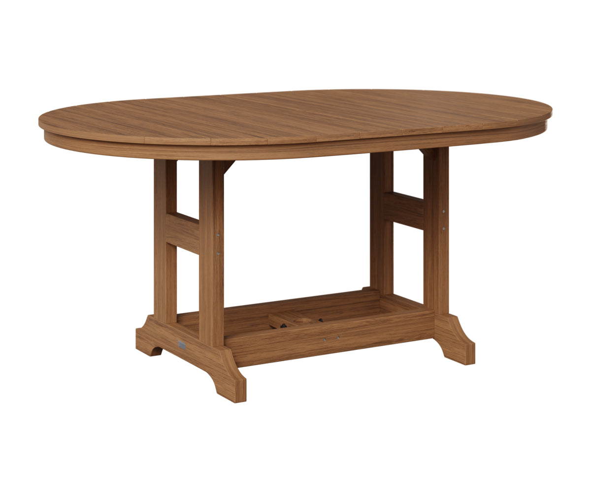 Berlin Gardens Garden Classic 44" x 64" Oblong Table in Antique Mahogany