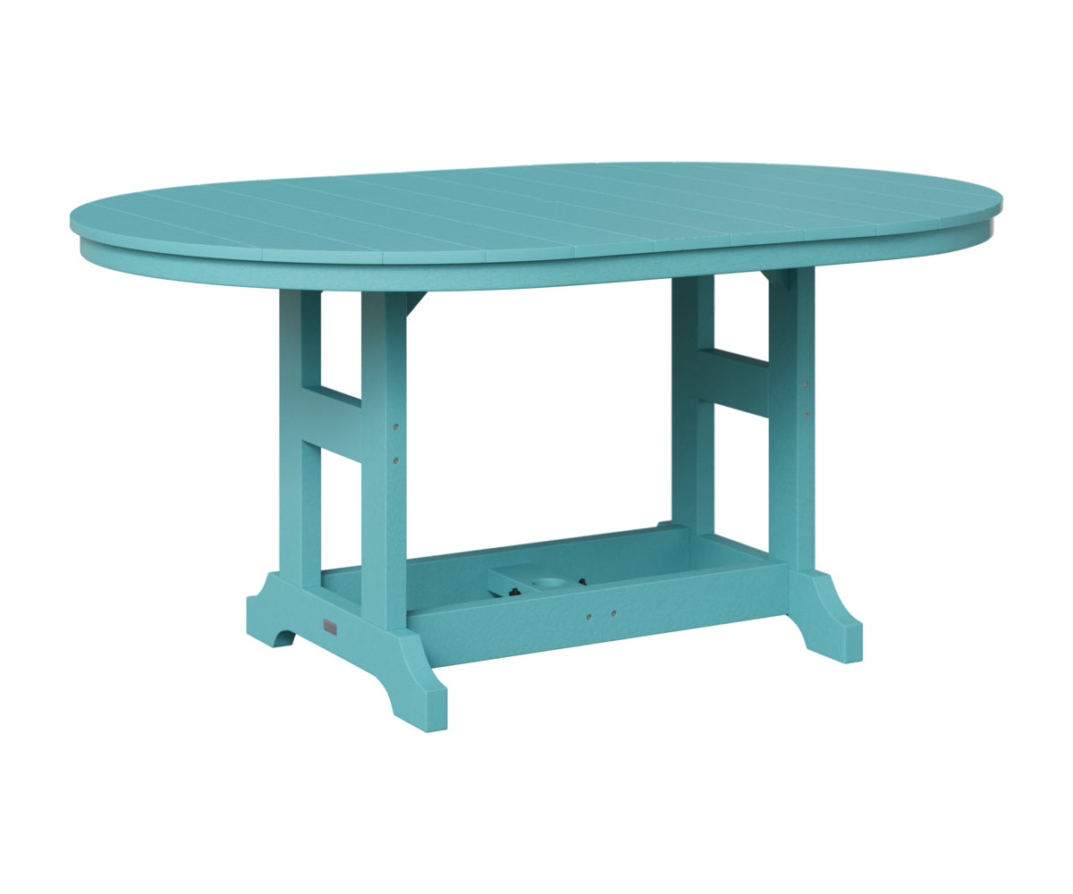 Berlin Gardens Garden Classic 44" x 64" Oblong Table in Aruba Blue