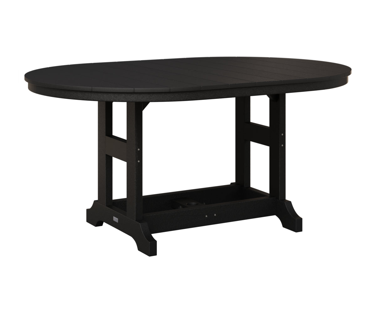 Berlin Gardens Garden Classic 44" x 64" Oblong Table in Black