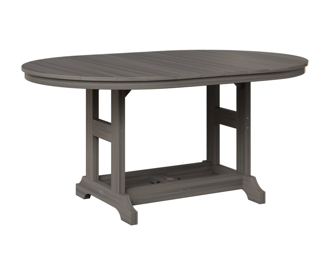 Berlin Gardens Garden Classic 44" x 64" Oblong Table in Coastal Gray