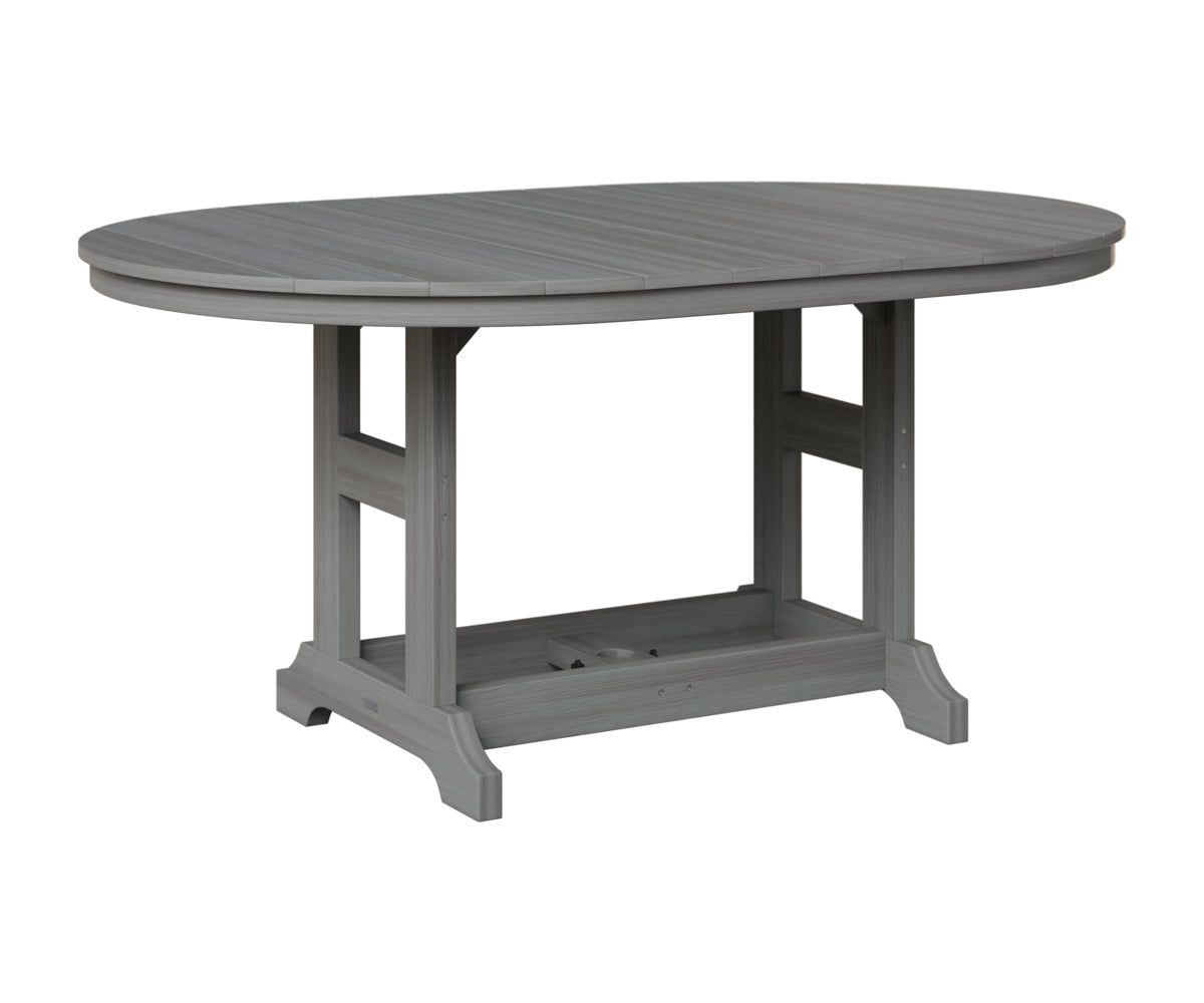 Berlin Gardens Garden Classic 44" x 64" Oblong Table in Driftwood Gray