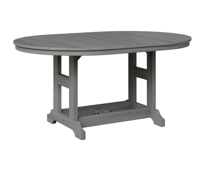 Berlin Gardens Garden Classic 44" x 64" Oblong Table in Driftwood Gray