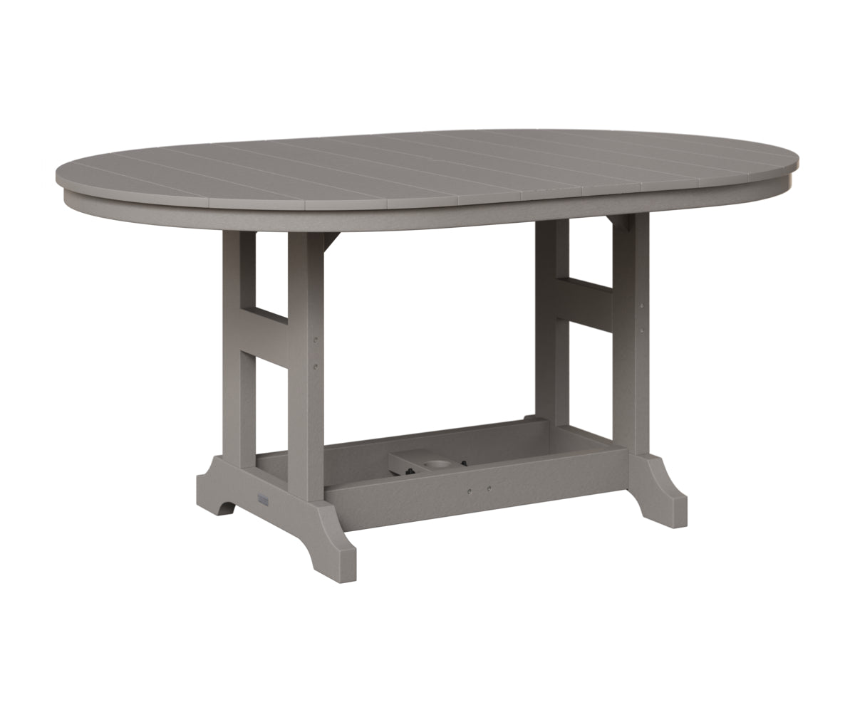 Berlin Gardens Garden Classic 44" x 64" Oblong Table in Light Gray