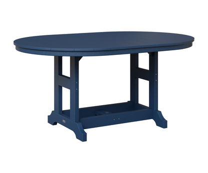 Berlin Gardens Garden Classic 44" x 64" Oblong Table in Navy Blue