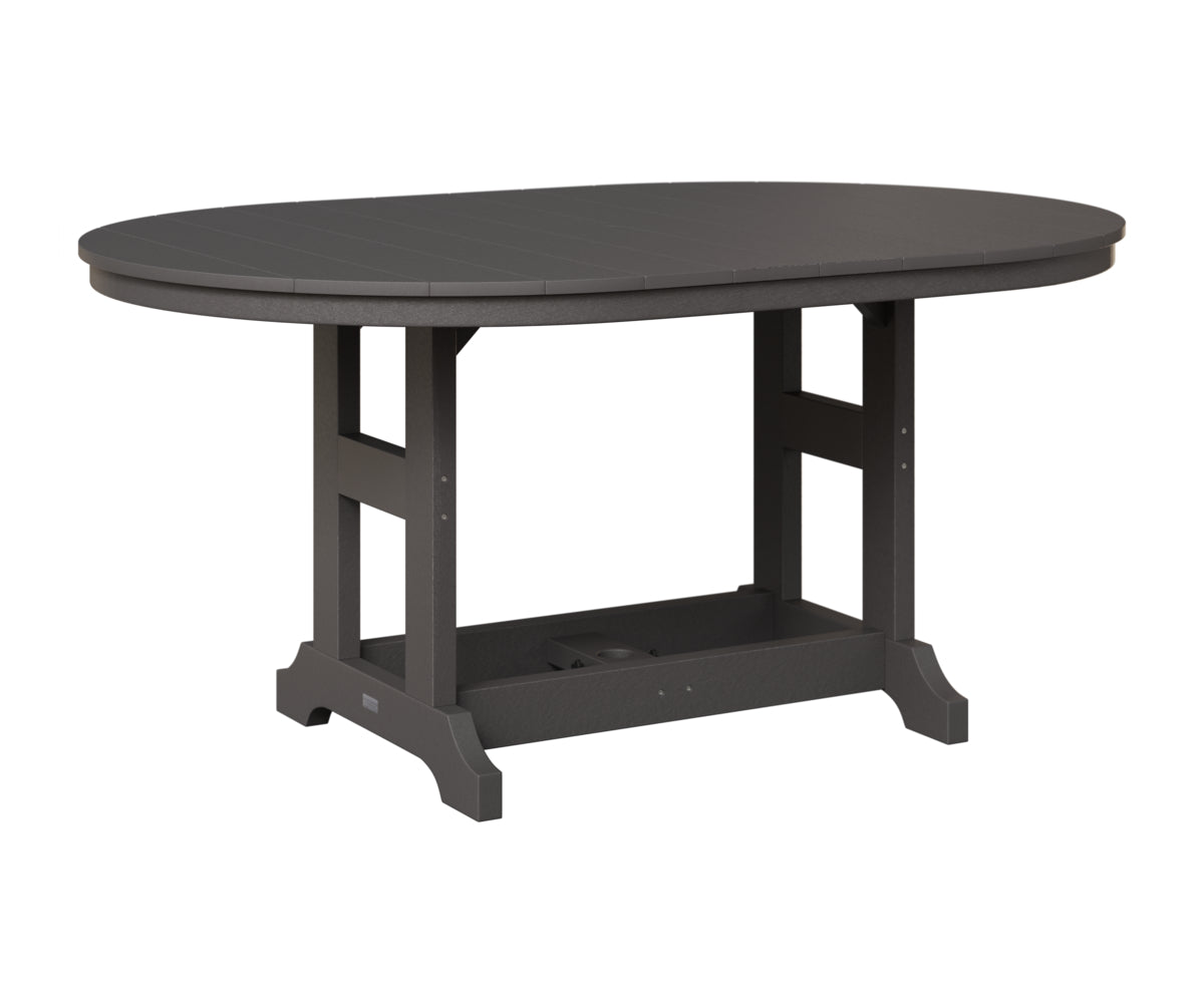 Berlin Gardens Garden Classic 44" x 64" Oblong Table in Smoke Gray